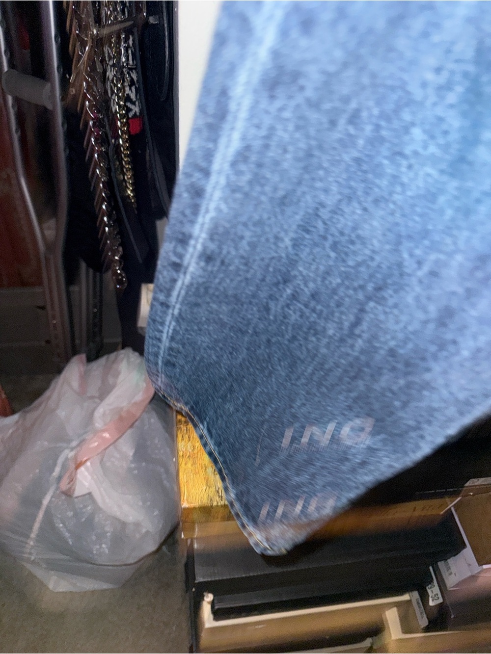 Joe's Jeans Distressed Dark Blue Straight Leg Jeans - Picture 11 of 14